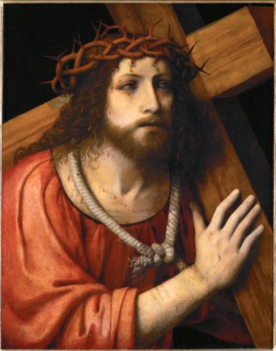 Kristus nesoucí kříž (topolové dřevo) od Bernardino Luini
