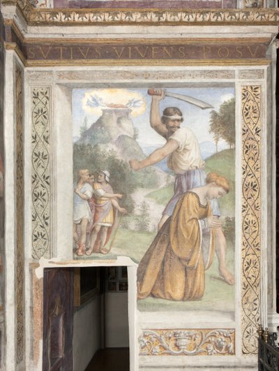 Dekapitace svaté Kateřiny Alexandrijské, kaple Besozzi od Bernardino Luini