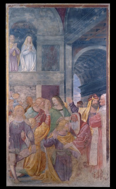 Svatý Josef je vybrán jako ženich Panny od Bernardino Luini