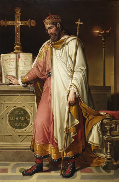 Chintila, vizigótský král, 1855 od Bernardino Montañés Pérez