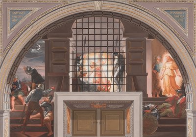 Osvobození Petra od Bernardino Nocchi