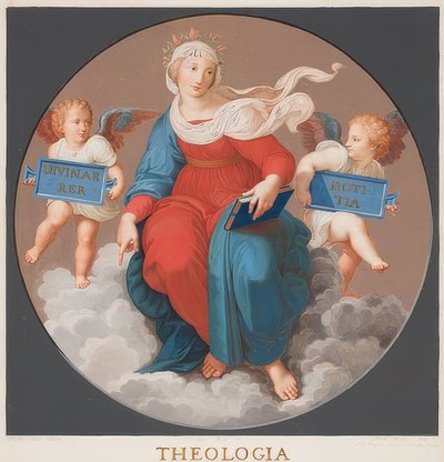 Theologie (Stanze della Segnatura) od Bernardino Nocchi