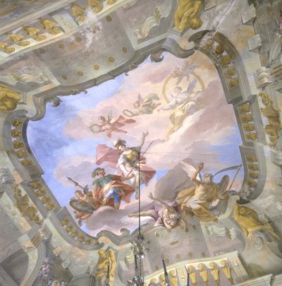 Alegorie času, cca 1760 od Bernardino and Galliari Galliari