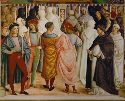 Kanonizace svaté Kateřiny Sienské od Bernardino di Betto Pinturicchio