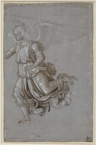 Studie létajícího anděla od Bernardino di Betto Pinturicchio