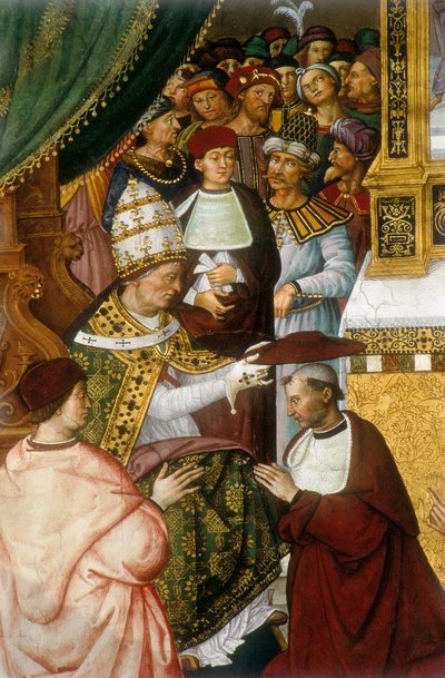 Vie du pape Pio (Pie) II (Enea Silvio Piccolomini od Bernardino di Betto Pinturicchio