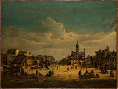 Drážďany-Neustadt s pohledem k severu od Bernardo Bellotto