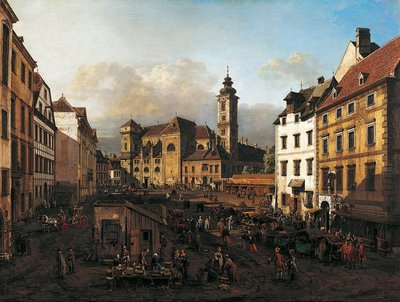 Náměstí Freyung od jihovýchodu od Bernardo Bellotto