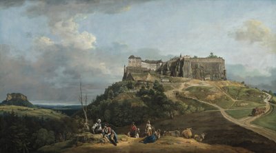 Pevnost Königstein od Bernardo Bellotto