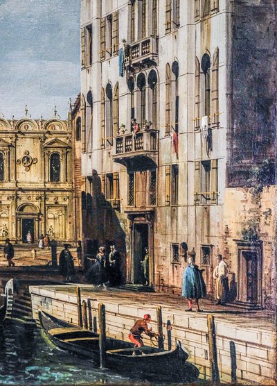 Rio dei Mendicanti a Scuola di San Marco (olej na plátně) od Bernardo Bellotto