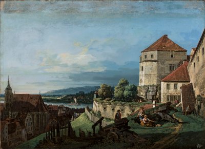 Pohled na Pirnu v Sasku od Bernardo Bellotto