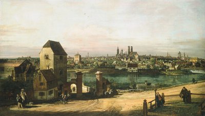 Pohled na Mnichov od Bernardo Bellotto and Workshop