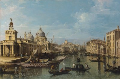 Benátky: Vchod do Canal Grande, kolem 1720-80 (olej a plátno) od Bernardo Belotto Canaletto