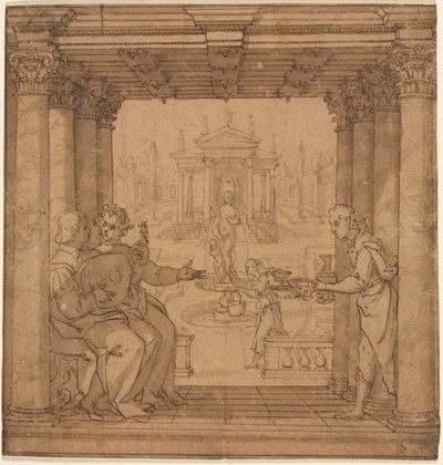 Ilustrace z Torquato Tassos Gerusalemme Liberata, 1586-1590. od Bernardo Castello