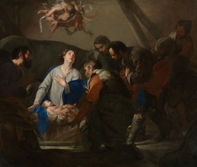 Klanění pastýřů, kolem 1650 od Bernardo Cavallino