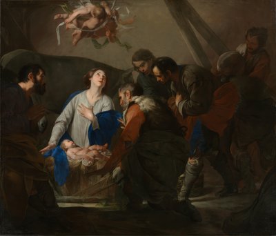 Bernardo Cavallino / Klanění pastýřů, kolem roku 1650 od Bernardo Cavallino