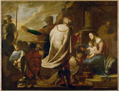 Klanění mudrců ... (malba na plátně) od Bernardo Cavallino