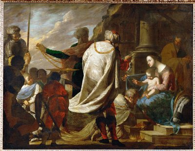 Klanění mudrců (malba na plátně) od Bernardo Cavallino