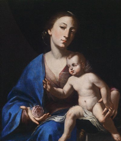Panna s dítětem od Bernardo Cavallino