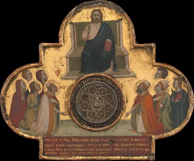 Christus auf dem Thron mit Heiligen od Bernardo Daddi