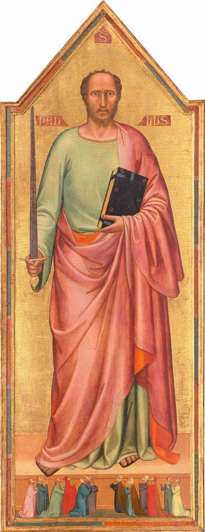 Svatý Pavel a skupina ctitelů, 1333. od Bernardo Daddi