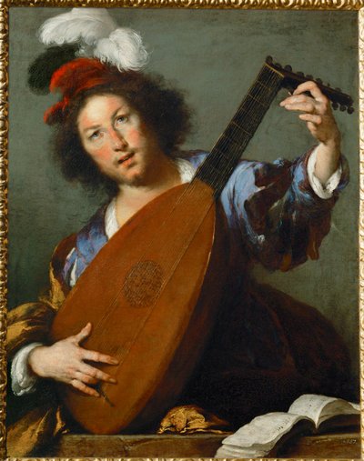 Hráč na loutnu od Bernardo Strozzi