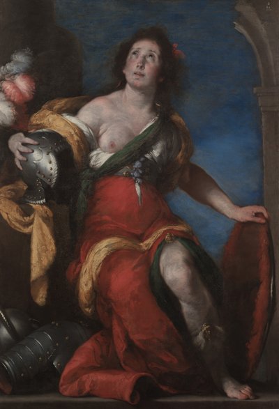 Alegorická figura, cca 1636 (olej na plátně) od Bernardo Strozzi
