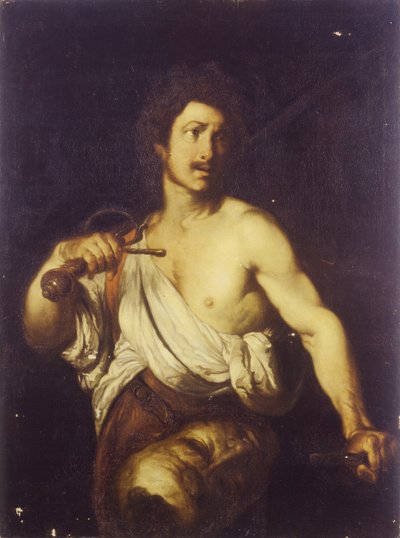 David s hlavou Goliáše, c. 1635 od Bernardo Strozzi