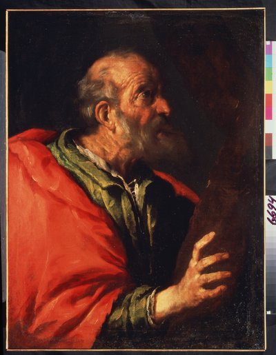Hlava starého muže, apoštola Petra? od Bernardo Strozzi