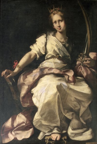 Svatá Kateřina Alexandrijská od Bernardo Strozzi