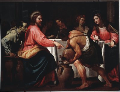 Svatba v Káně (olej na plátně od Bernardo Strozzi