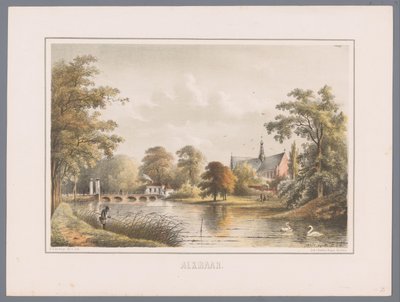 Panoráma města v Alkmaaru Alkmaar (název série na objektu) od Bernardus Gerardus ten Berge