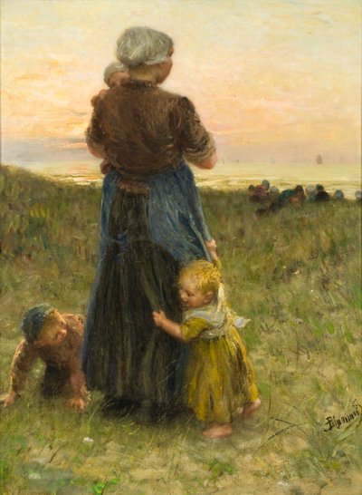 Peek-A-Boo (olej na plátně) od Bernardus Johannes Blommers or Bloomers