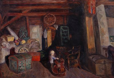 Tmavé podkroví (olej na plátně) od Bernhard Dorotheus Folkestad