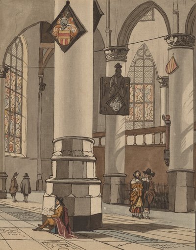 Interiér kostela, 1774. od Bernhard Schreuder