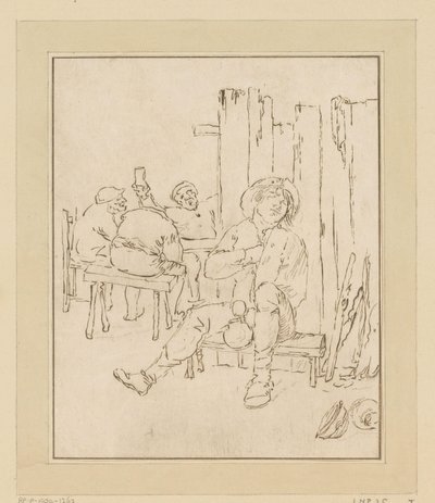 Opilý rolník v hospodě od Bernhard Schreuder