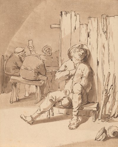 Opilý rolník v hospodě, 1775. od Bernhard Schreuder