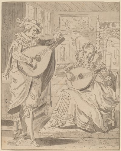 Musical Company, 1772, publikoval 1774. od Bernhard Schreuder