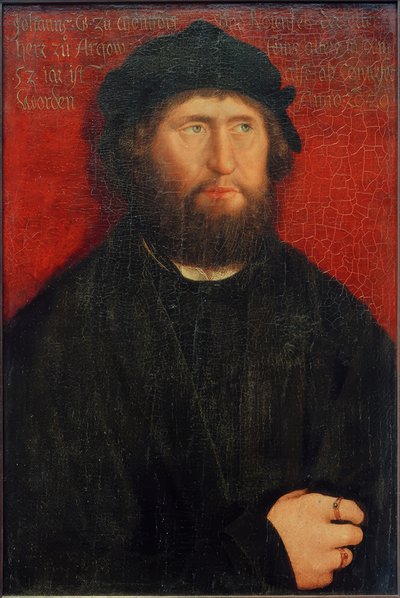 Portrét Jana I. hraběte z Montfort-Rothenfels od Bernhard Strigel