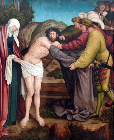 Německy: Die Entkleidung Christi Převlek Krista od Bernhard Strigel