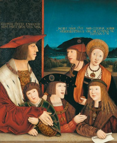 Rodina císaře Maxmiliána I., po roce 1515 (olej na desce) od Bernhard Strigel
