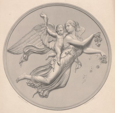 Morning, kreslil F. R. Roffe (fl.1850-63), ryl William Callio Roffe (1817-89), polovina 19. století (reprodukce rytiny) od Bertel (after) Thorvaldsen