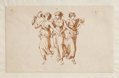 Tři tančící Bacchantes od Bertel Thorvaldsen