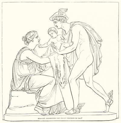 Merkur představuje Ino Baccha od Bertel after Thorvaldsen