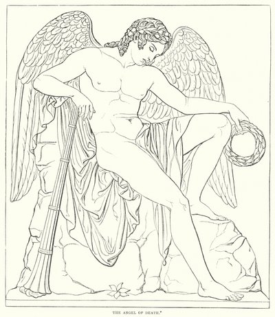 Anděl smrti od Bertel after Thorvaldsen