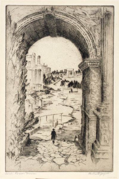 Oblouk, Forum Romanum od Bertha E. Jaques