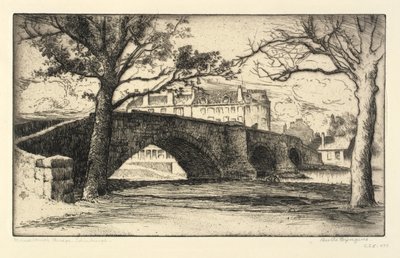 Musselburgh Bridge, Edinburgh od Bertha E. Jaques