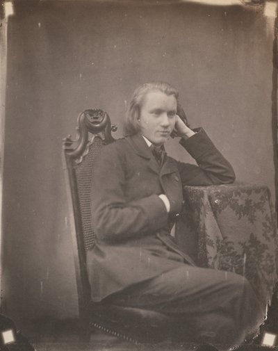 Johannes Brahms, Lipsko, 1853 (foto) od Bertha Wehnert-Beckmann