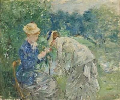 V Bois de Boulogne - V Bois de Boulogne, Morisot, Berthe (1841-1895). Olej na plátně, před rokem 1880. Rozměr: 61x73,5 cm. Národní muzeum Stockholm od Berthe Morisot