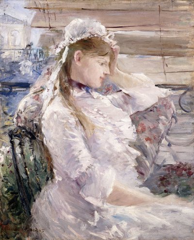 Behind the Blinds, 1879 od Berthe Morisot